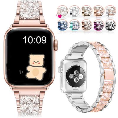 Retiazka na šperky pre Apple Watch Remienok Ultra 49 mm 40 mm 44 mm 42 mm 38 mm slučkový náramok Diamantové zápästie IWatch Series 8 7 6 5 4 3 SE