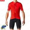 New Summer Men's Cycling Set Road Bicycle Breathable Short Sleeve Bib Shorts Bicycle Moisture Wicking Sweatshirt
