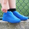 1 Pair Latex Waterproof Shoe Covers Unisex Non-Slip Overshoes Reusable Rain Walking Cycling Shoes Accessories Boot Protectors