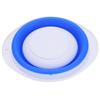 Folding Basin Portable Multifunctional Plastic Rubber Vegetable Washing Bucket for Travel23x20x7cm