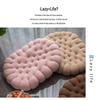 Japanese Handmade Irregular Cookie-Shaped Cushion - Creative Thickened Seat for Students and Home