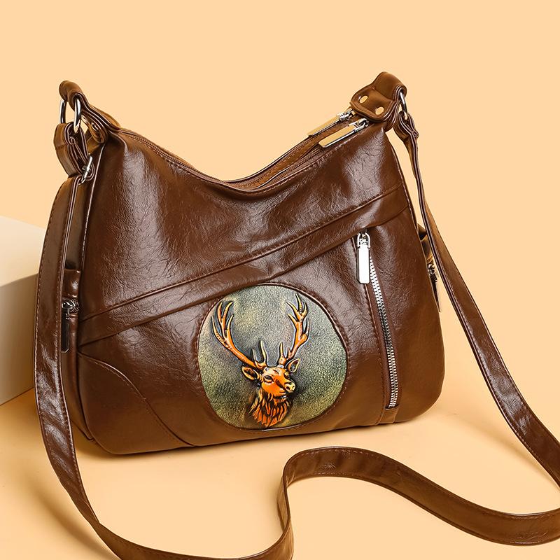 

Ethnic Style Printing Premium Modeling Soft Durable Fashion Exquisite Novelty Lightweight Luxury Commuter Outdoor Beach Crossbody Shoulder Handbag