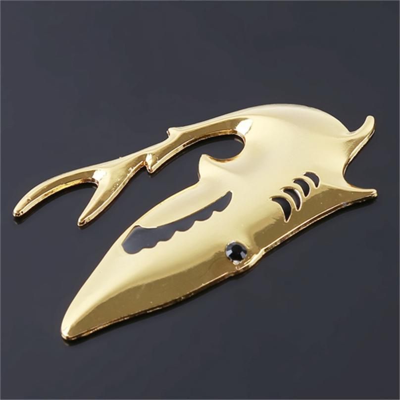 High Quality 3D Car Motorcycle Auto Logo Metal Shark Emblem Badge Decal Sticker