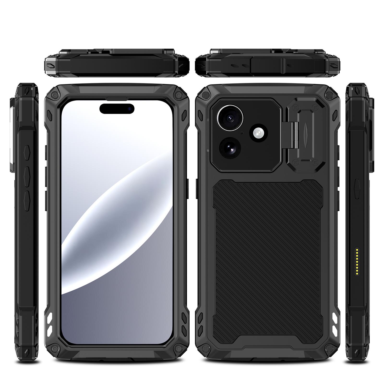 iPhone 17 Silver Shield Tri-Proof Shockproof Full Coverage Case with Camera Protection For iPhone 17