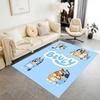 Bluey Family Adventure Carpet Design for Foyer Decorate Room Bedrooms Dormitory Anti-slip Rug Office Home Decor Gift for Festivals