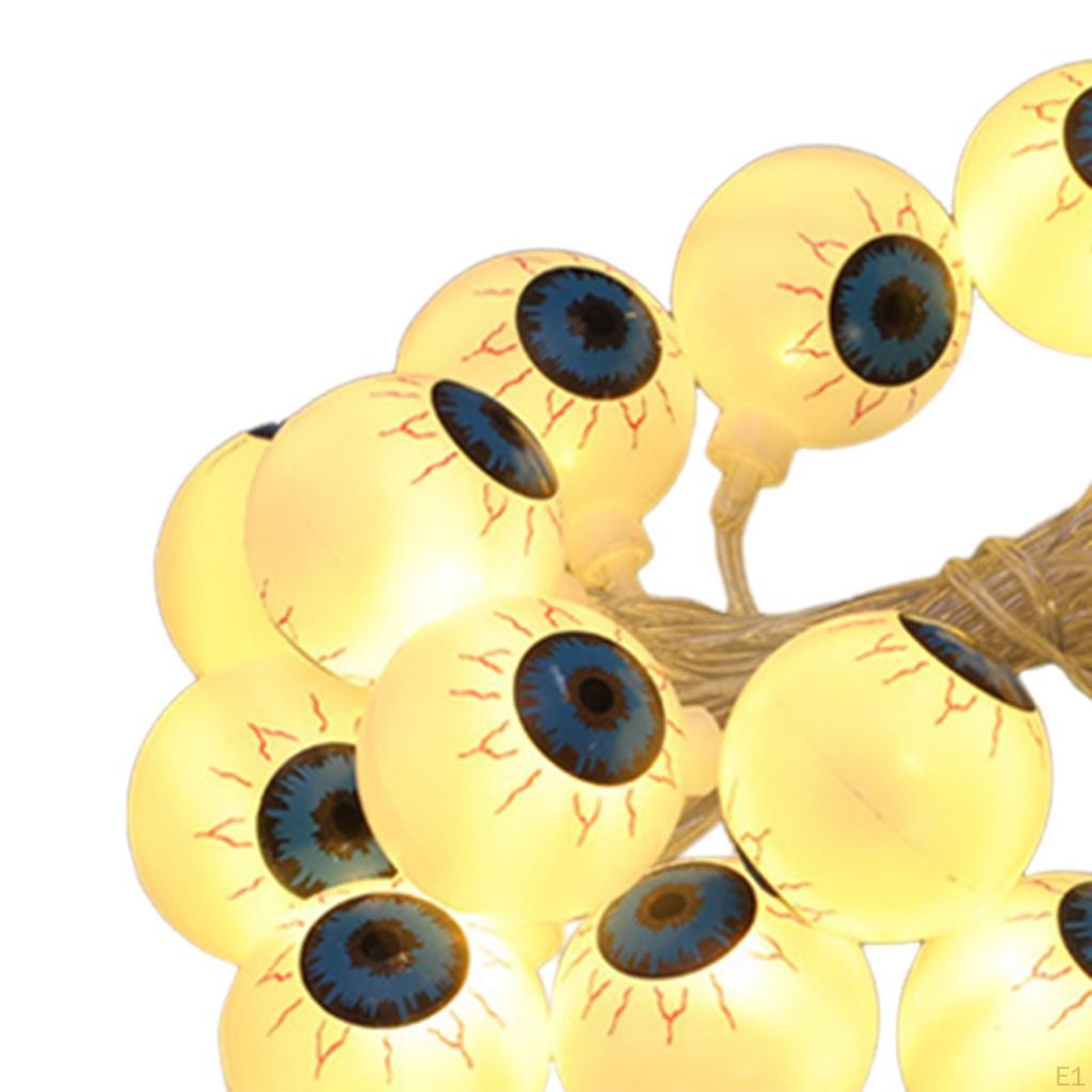20 LED Halloween Lights, Night Party Eyeball, Indoor Fireplace