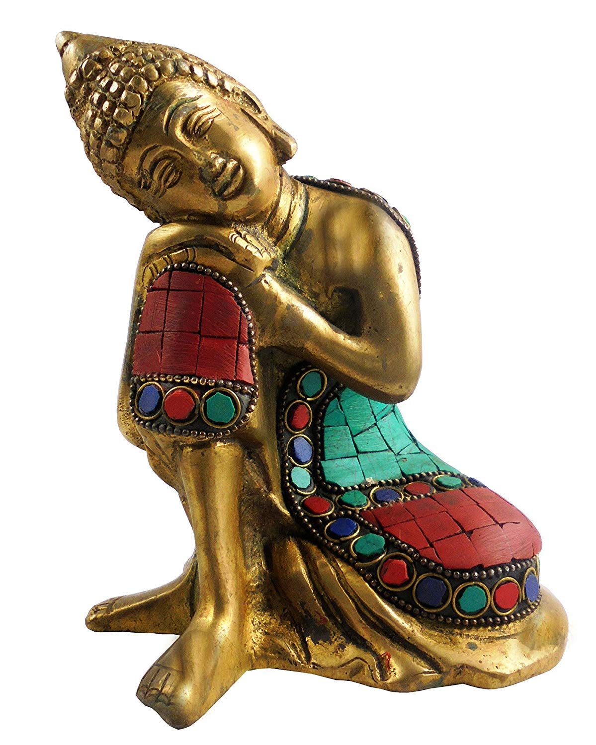

Lord Buddha Brass Statue, Religious Statue, Home Decor, Brass, Multicolor