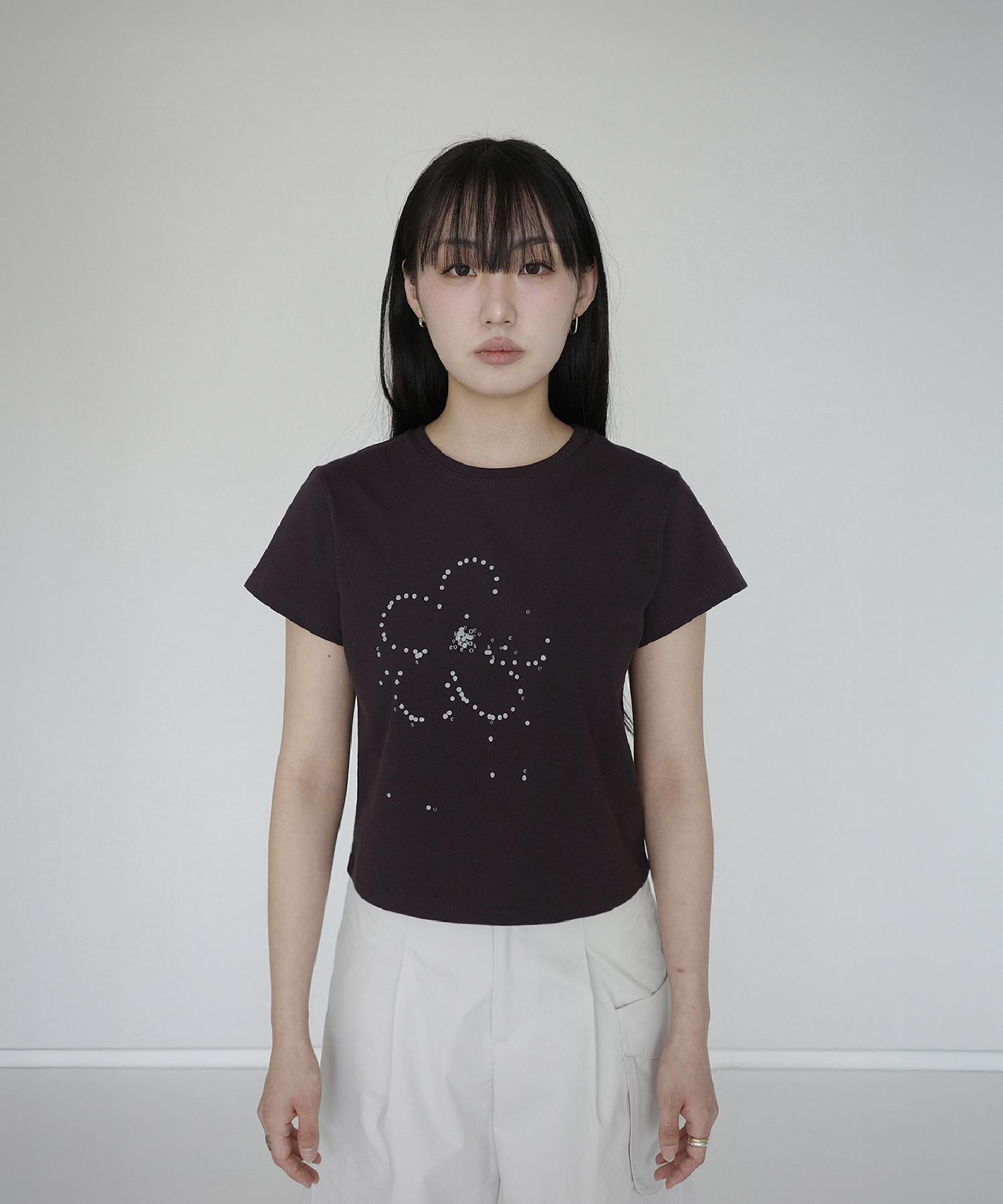 Iseo I Dot Dot T-Shirts Deep Brown