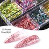 12 Powder Irregular Art Sequins  Manicure Grids Ultra-thin Decoration