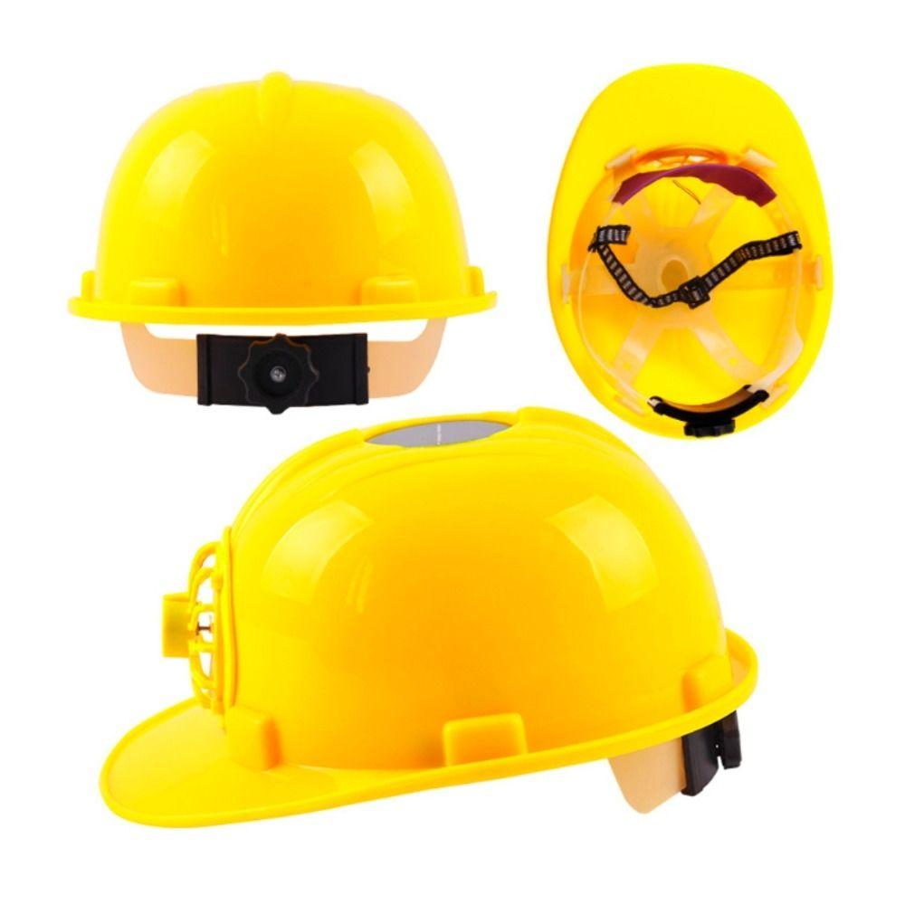 Adjustable Fan Safety Helmet With Cooling Fan Fan Helmet Anti-mite   Workplace