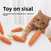 Pet Cat Toy, Biting Toy, Cute Paper Rope, Carrot, Interactive Cat Toy, Making Sounds