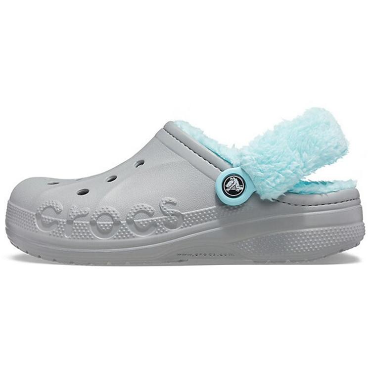 

Crocs Classic Clog Stay Warm Fleece Lined Shoe Unisex Gray Blue 206633-0IG 36-37