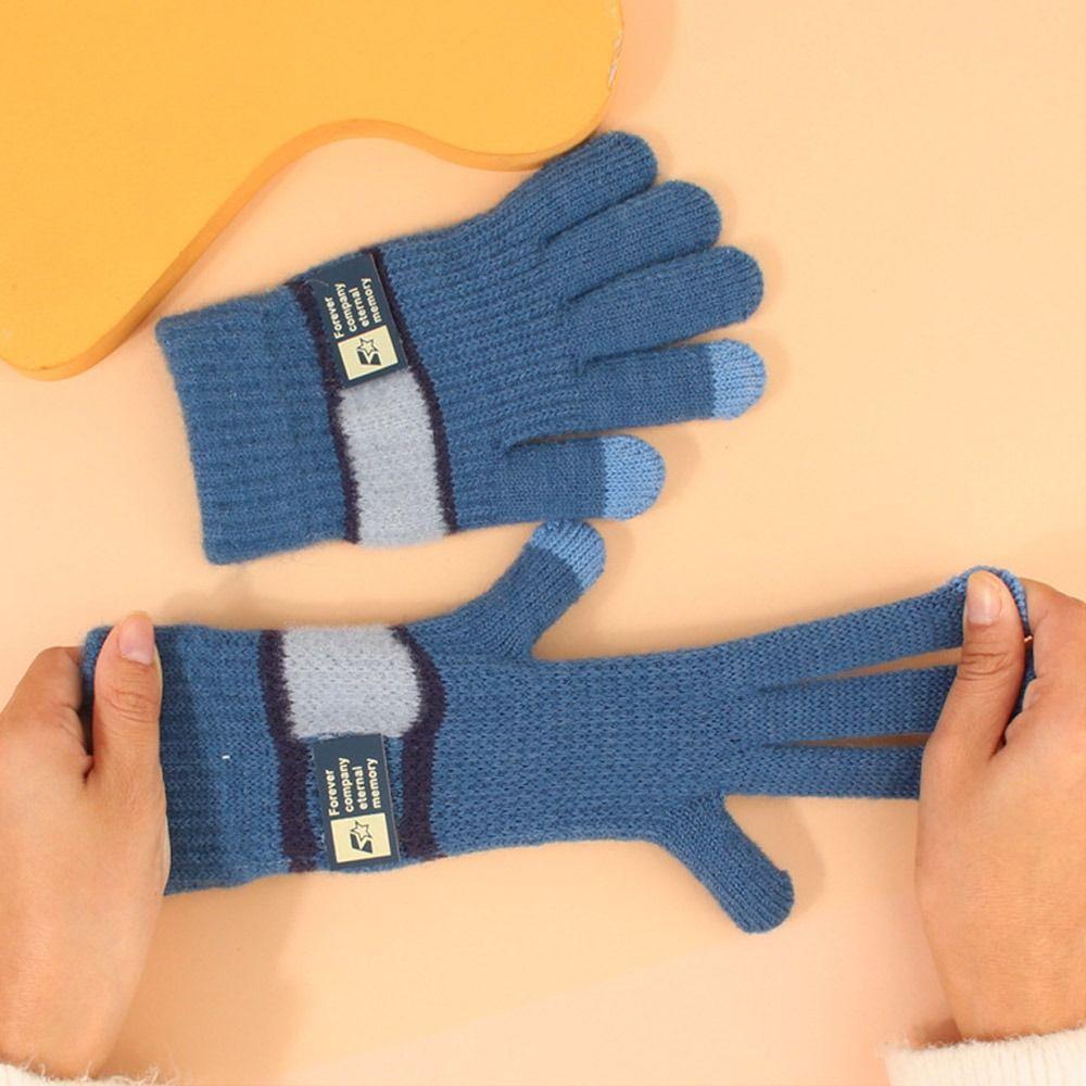 7-11Years Old Touchscreen Kids Winter Gloves Warm Baby Gloves Cute Knitted Gloves  Toddler