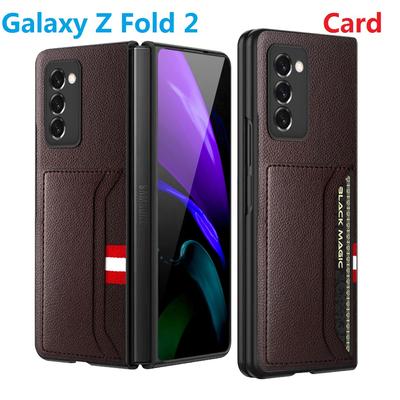 Pu Leather עבור Samsung Galaxy Z Fold 2 Case Slim Card Protection Card