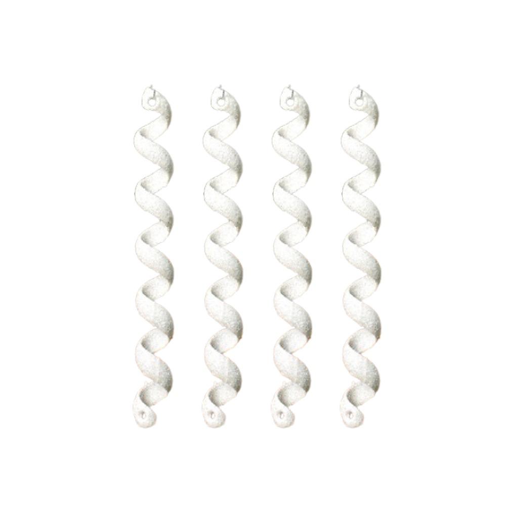 

4 шт. Сделай сам Рождественские снежинки Подвески Сосульки Пластиковые Искусственные Украшения Сосульки Новогодний Подарок Украшение белый