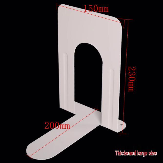 

Steel Bookends Set - Large, Medium, Small Sizes for Students and Library Shelving Support