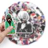 51-Piece Tokyo Ghoul Anime Graffiti Stickers for Laptop, Suitcase, Car, and Scooter.