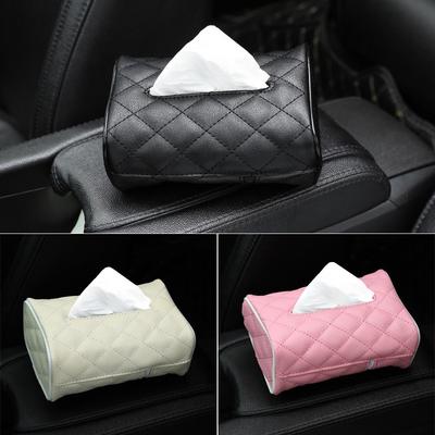 Porta tovaglioli in pelle PU Porta tovaglioli in carta automatica Custodia porta asciugamani Scatole per bagno Car Room Car-Styling