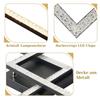 Plafonnier LED - NETTLIFE - Cristal 24W - 46 cm - Noir - 3000K Blanc chaud