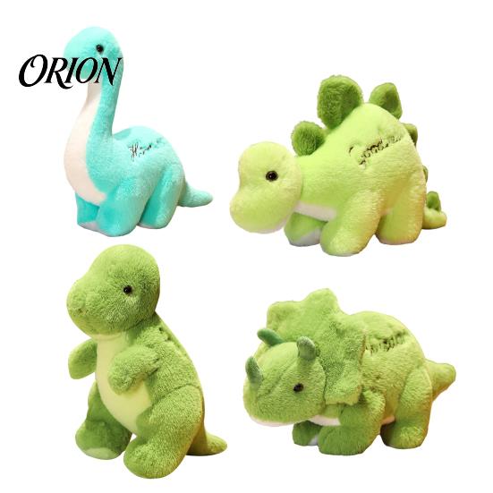 Cute Dinosaur Pillow Plush Toy, Soft Short Stuffed Animal, T-Rex Triceratops Companions for Babies Stegosaurus Dino Doll, PP Cotton Boys Girls Durable