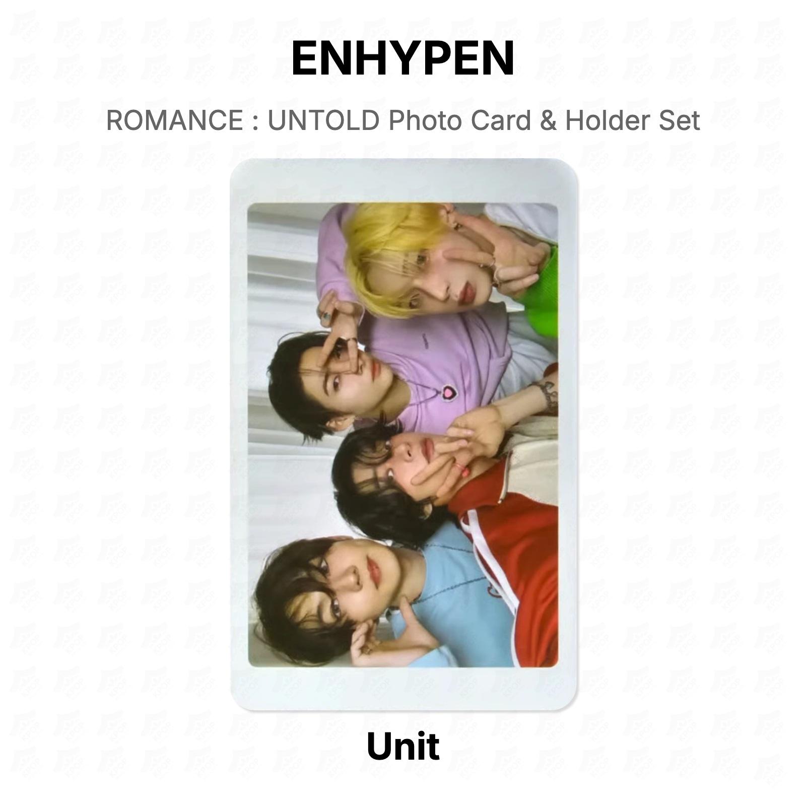 ENHYPEN ROMANCE : UNTOLD Photo Card & Holder Set Official Photocard Unit