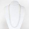 [MIONO] [Produced by Yumi Katsura] Yumi sienne Pearl Necklace Coco Chain, Suitable for Formal Occasions, Simple, Popular, White, Made in Japan (Gold)