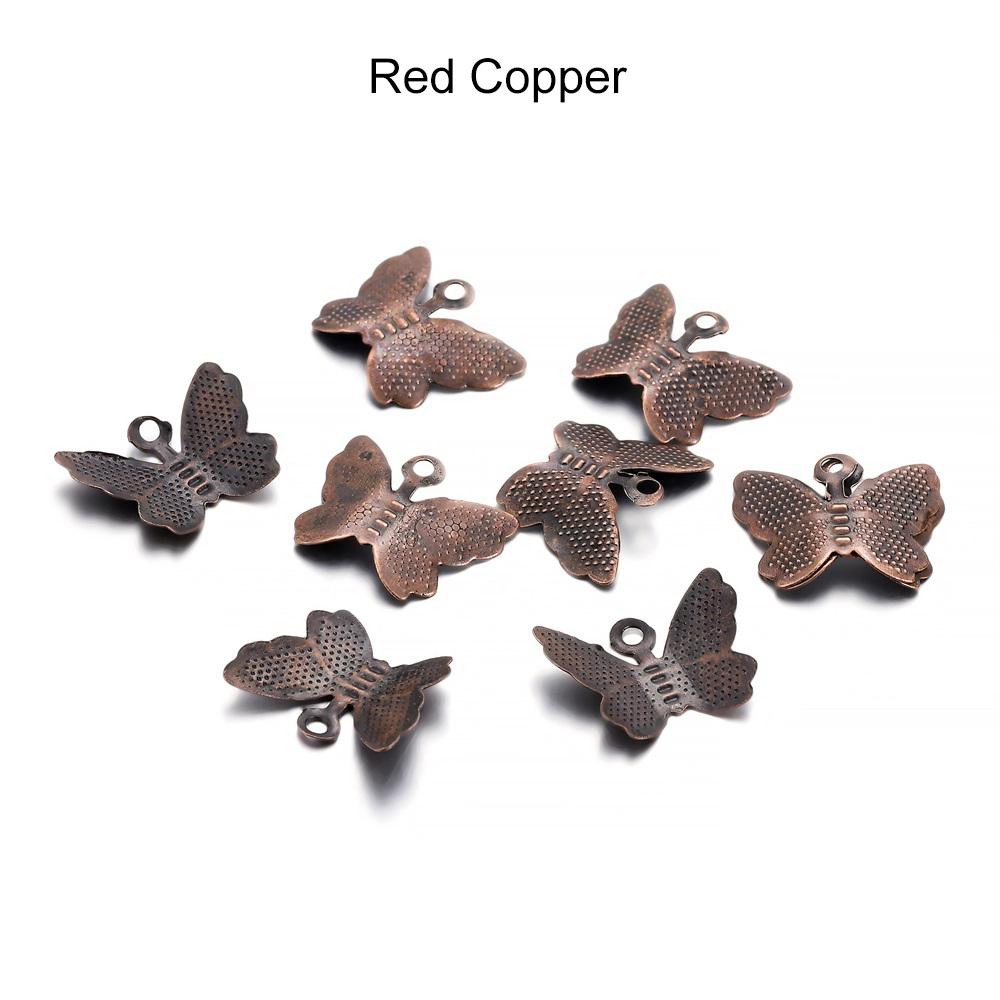 100pcs/lot Butterfly Filigree Wraps Connectors Charm DIY Jewelry Accessories Findings Supplies For Jewelry Making