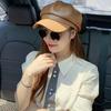 Korean Version Leather Beret, Kids Autumn Winter Octagonal Hat, Cute British Style Student Hat