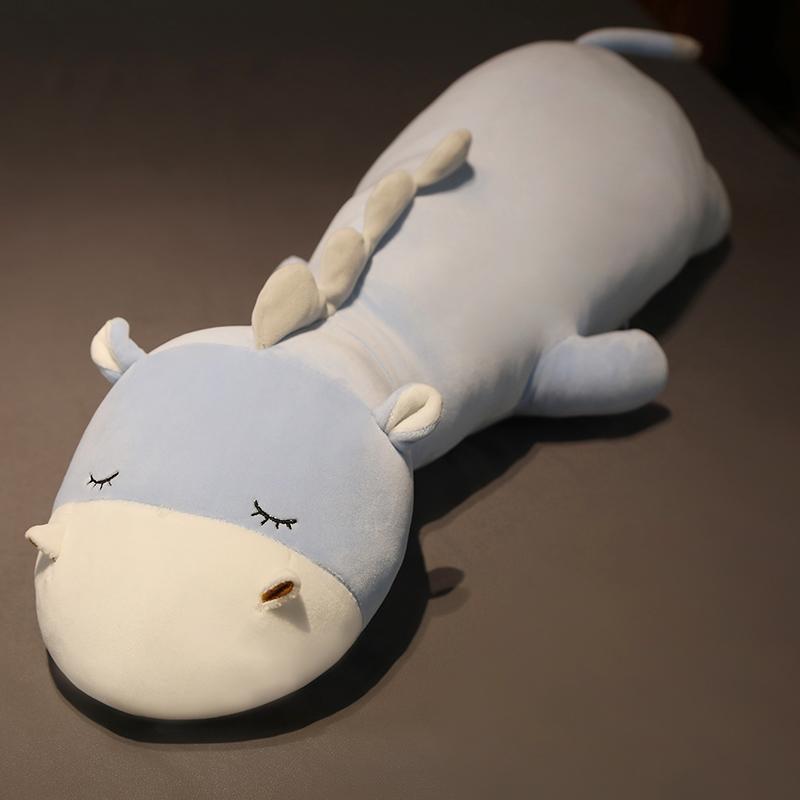 

80-160cm Long Sleeping Sheep Lamb Plush Toy Pillow Stuffed Animal Cow Hippo Pillow Home Decoration Gift Idea ideal for Girl School Nap Pillow 80cm