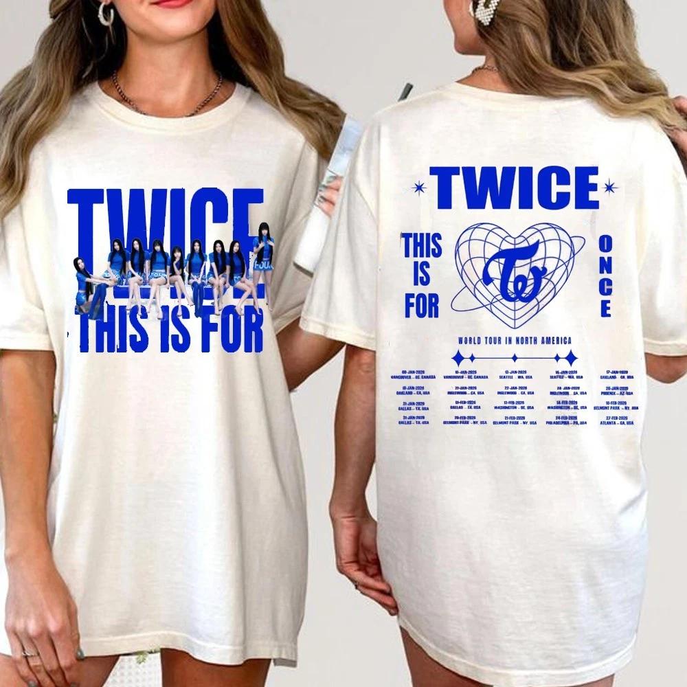 Twice This Is For World Tour T-shirt, Twice Girl Group Tee, for Once, Kpop Fan S