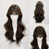 Women's Natural-Looking Curly Synthetic Fiber Wig with Big Waves