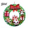Seasonal Home Decor Christmas 3D Wreath Pendant with Hanging Rope Cartoon Garland Ornaments Snowman Door Ornaments Lightweight Paper for Holiday