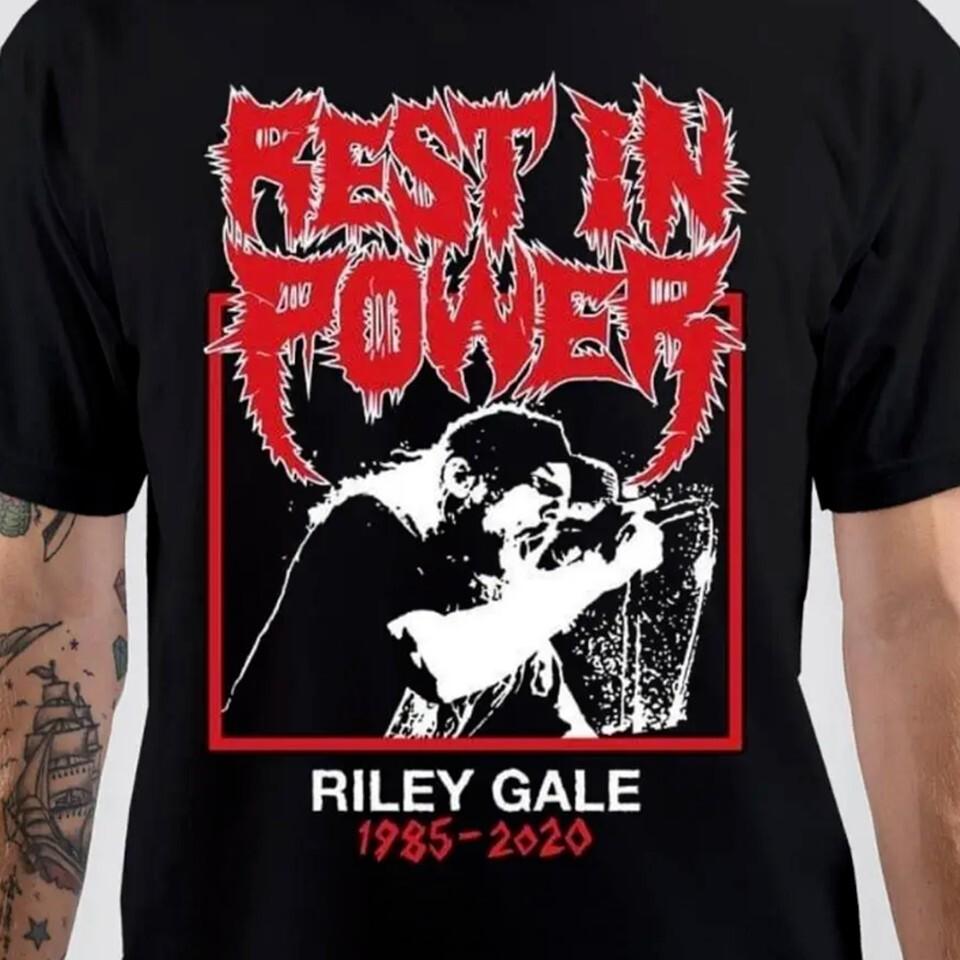 НОВЫЙ Riley Gale покоись с миром футболка ЧЕРНАЯ УНИСЕКС ВСЕ РАЗМЕРЫ Унисекс Футболка M