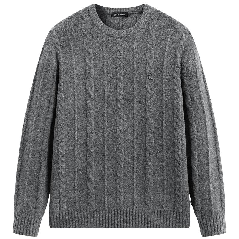 

PEACEBIRD Men s Round Neck Pullover Sweater BAEBG110U XL