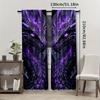 Purple Dragon Patterned Printed Curtains Pole Bag Home Decoration Room Curtain Made Of Polyester Washable