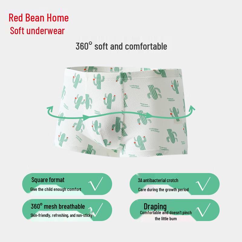 Hodohome Kids 3A Antibacterial Cotton Briefs