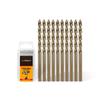 10PCS Straight Shank Twist Drill Bits Twist Design HSS Drill Bits Drill Bits  Industrial Use