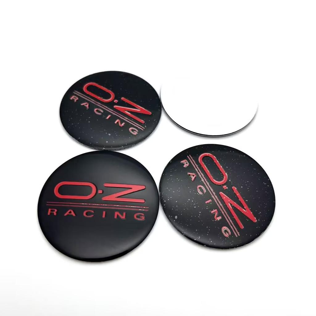 4 Pezzi Tappo Centrale Ruota OZ 45mm 56mm Copripolvere Mozzo Auto Emblema Logo OZ RACING Distintivo Accessori Styling Auto