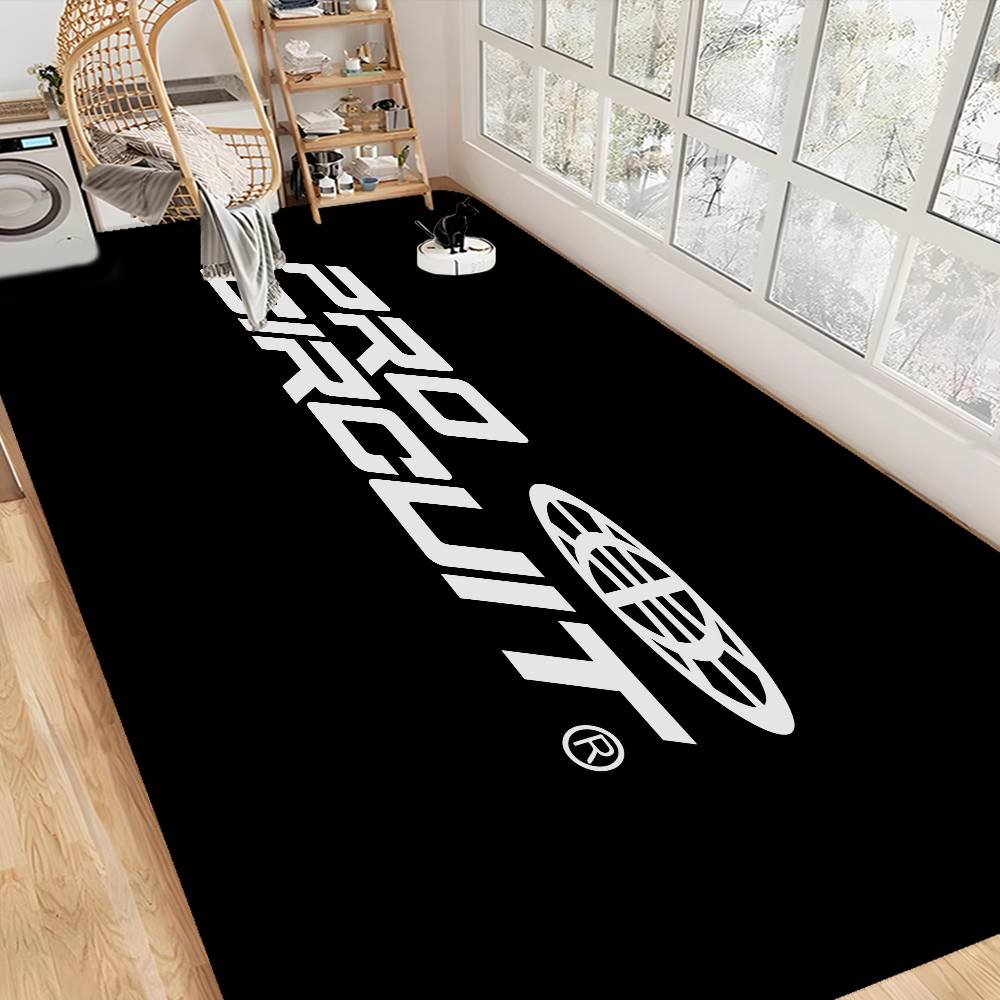 

Motorcycle Garage Pro Circuit Room Mats Retro Multiple Choice Living Room Kitchen Rug Non-Slip Welcome Rug 40x60cm