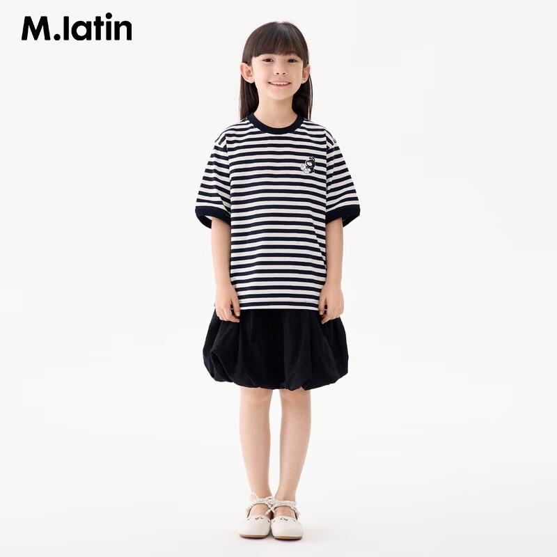 M.Latin Boys' Cartoon Print Color-block Short Sleeve T-Shirt