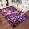 Purple Floral Vine Pattern Carpet with Elegant Artistic Design Suitable for Use As an Anti-slip for Living Room Bedroom Sofas