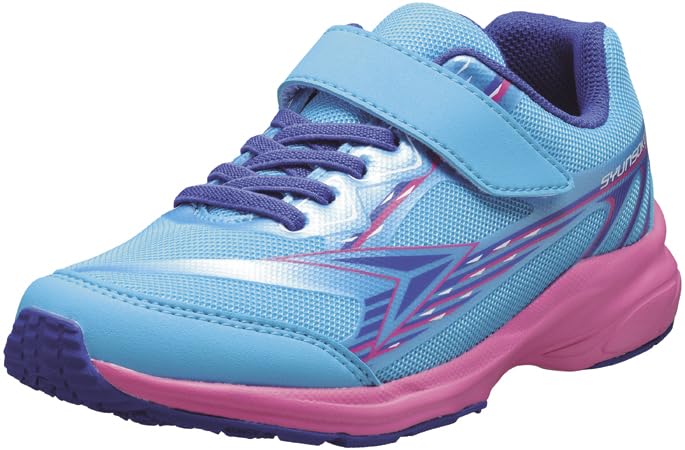 Shunsoku Sneakers for SJJ Turquoise cm Kids, Boys, Lightweight, 16-23cm, 2.5E, 1570, Blue, 19.5