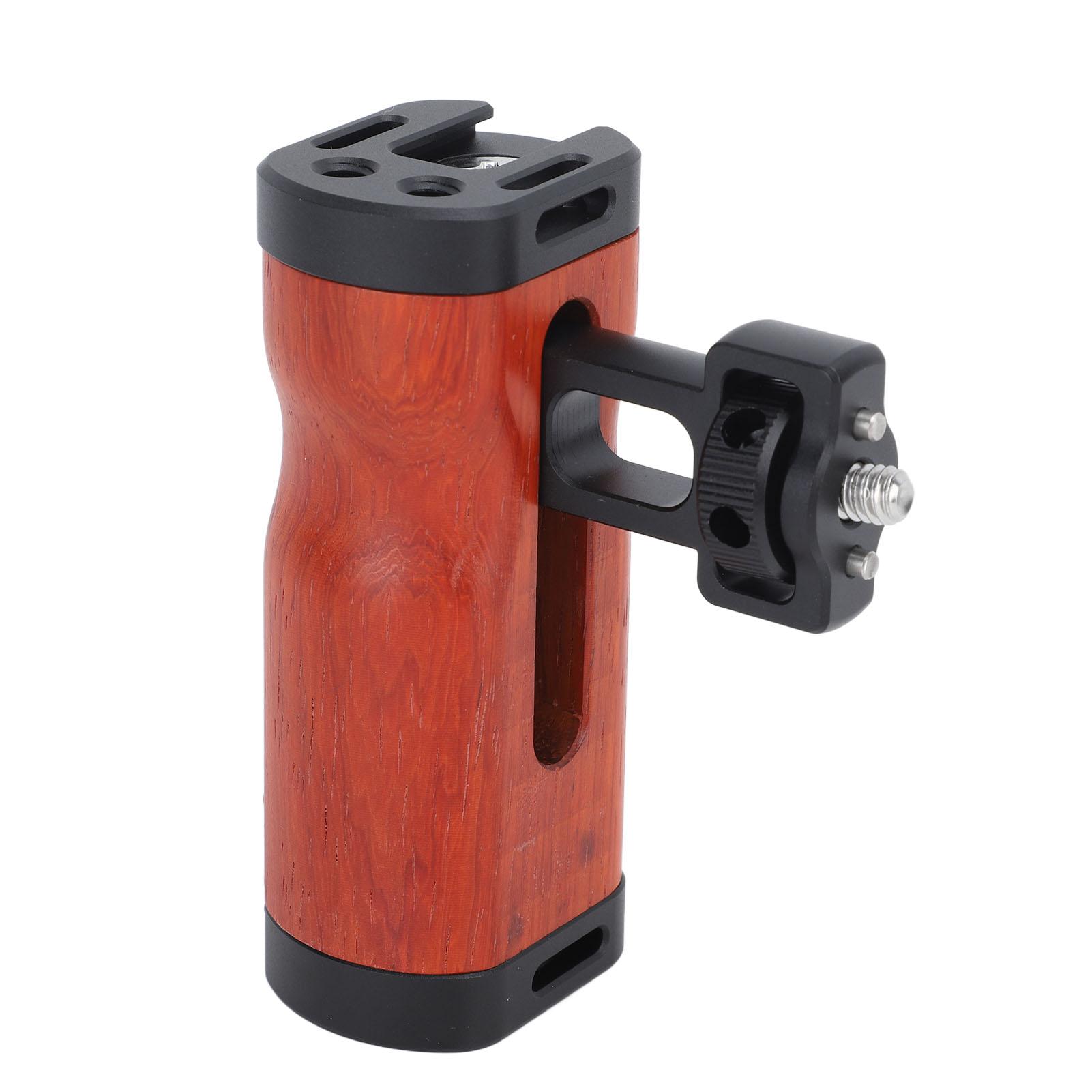 

Универсальная клетка для камеры с левой и правой ручкой, деревянная ручка с креплением «холодный башмак», 14 дюймов