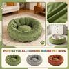 Lit Rond Puff pour Chiens et Chats - Câlin Tout Douillet Animal d'Intérieur