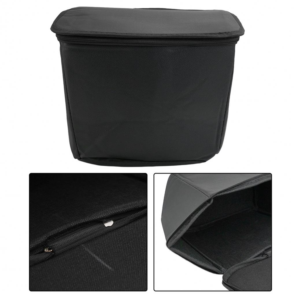 1 Pcs Scooter Basket Liner Black Microfiber Leather