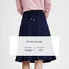 Naviker Italian A-Line Pleated Midi Skirt