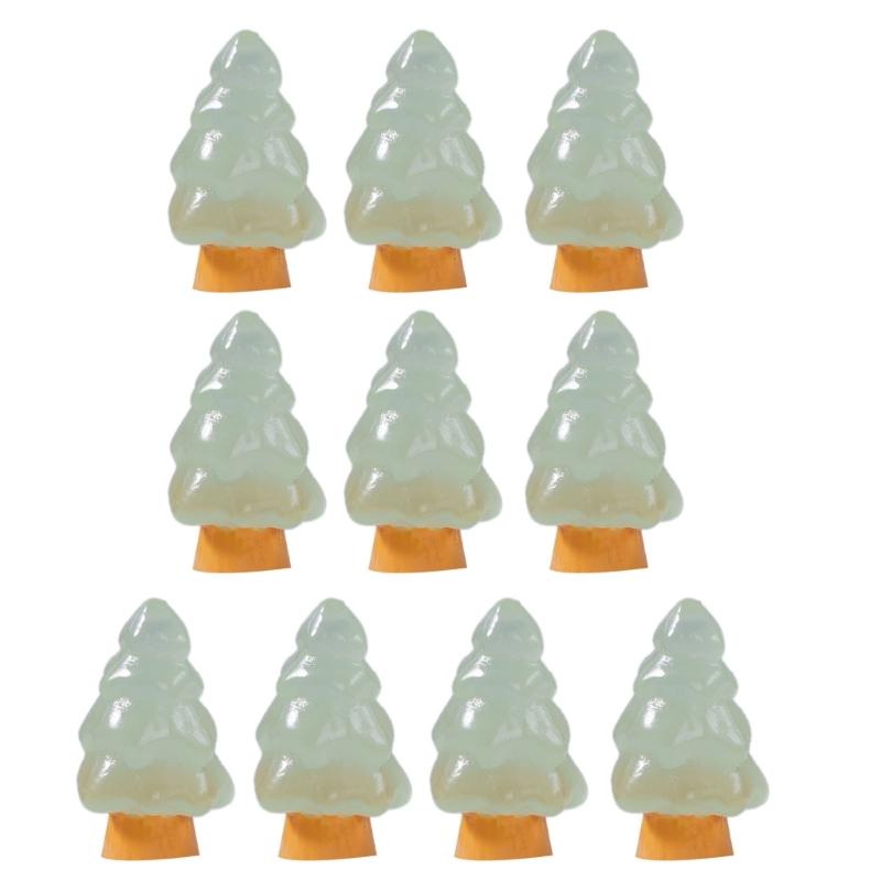 

Christmas Tree Snow Landscape Luminous Pendants Mini Glow in the Dark Charm Resin Miniature Pendants Bulk Bead Pendants