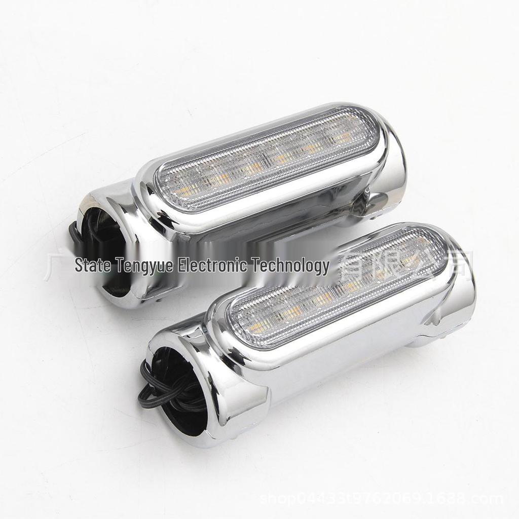 Harley Motorcycle LED Crash Bar Lights - Aluminum Tube Clamp and Pillar Light Accessories