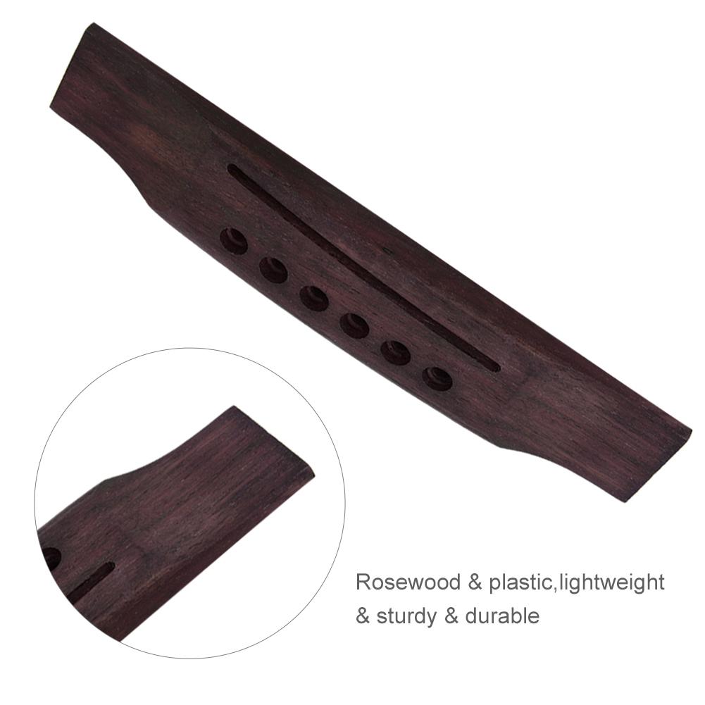 Sada náhradního příslušenství sady 9ks kytarových kolíků z palisandru Plastová sada horního spodního sedla