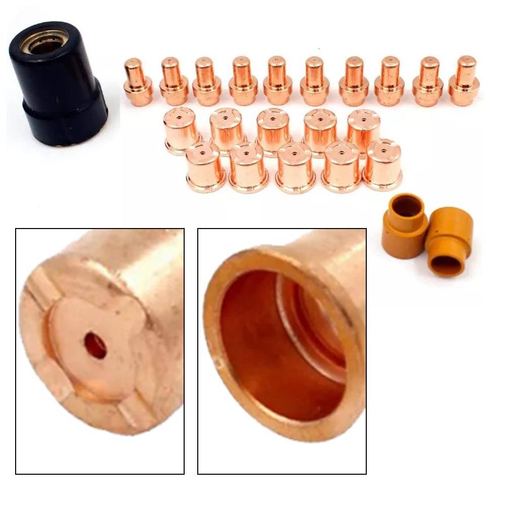 Optimal Performance Plasma Tip Electrode Shield Kit for Eastwood VersaCut 40A Cutter CB50 Torch 23pcs Collection